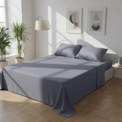 Completo letto matrimoniale blu Datex