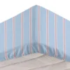 Completo letto matrimoniale righe azzurro