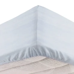 Completo letto matrimoniale stampa pois azzurro