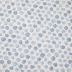 Completo letto matrimoniale stampa pois azzurro