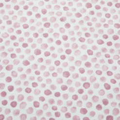 Completo letto matrimoniale stampa pois rosa