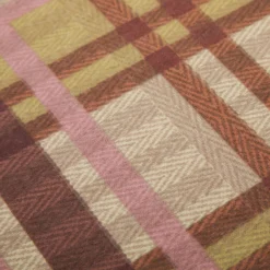 Completo letto matrimoniale tartan marrone
