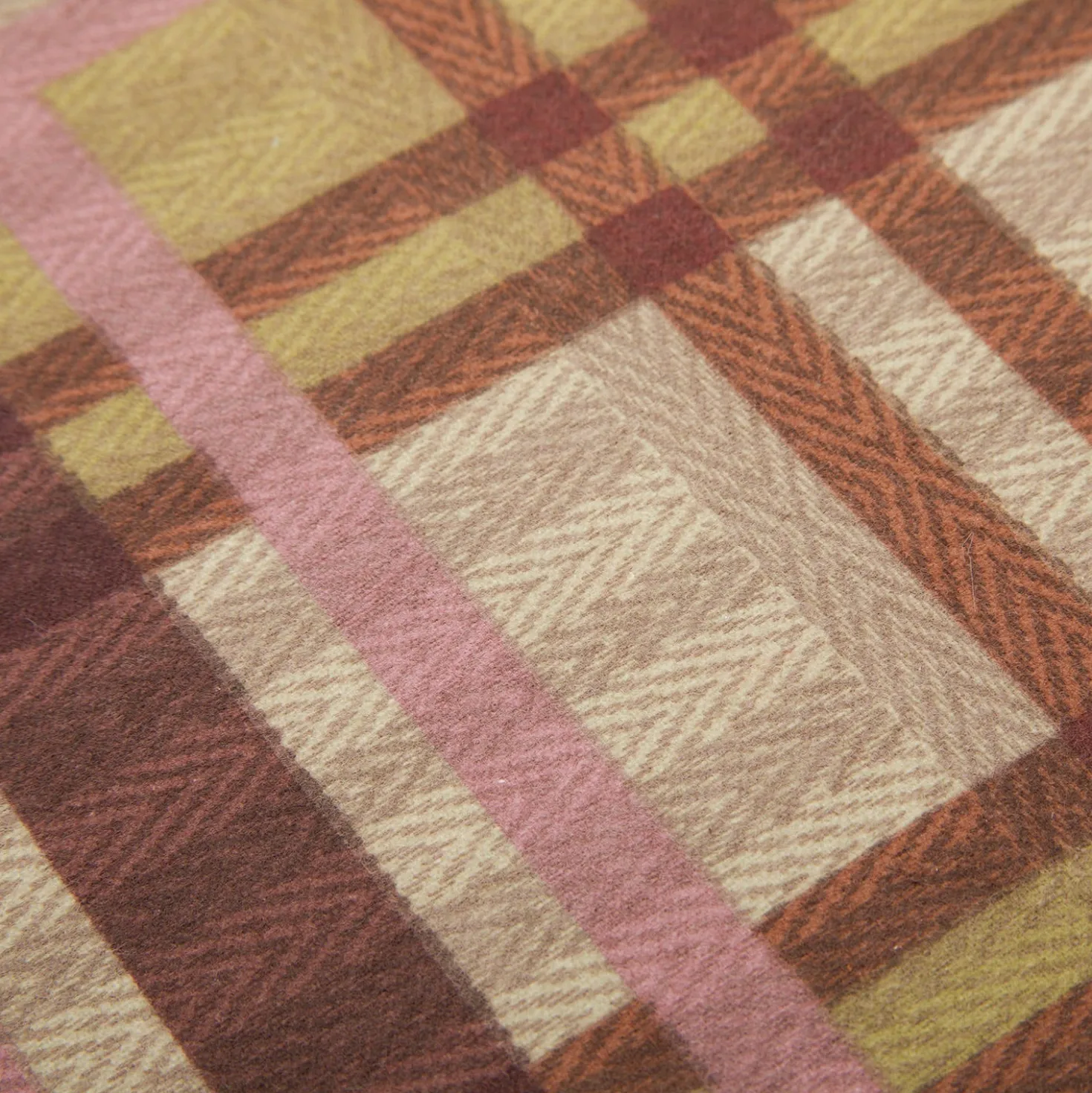 Completo letto matrimoniale tartan marrone