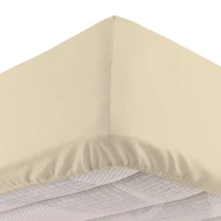 Completo letto matrimoniale tinta unita beige