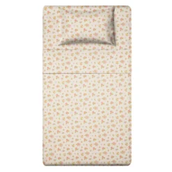Completo letto 1 piazza e mezza cotone fiorellini