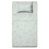 Completo letto 1 piazza e mezza in cotone verde Botanic