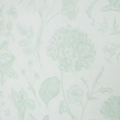 Completo letto 1 piazza e mezza in cotone verde Botanic