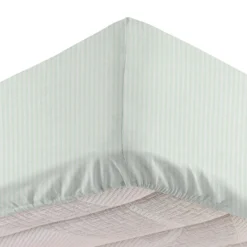 Completo letto 1 piazza e mezza in cotone verde Botanic