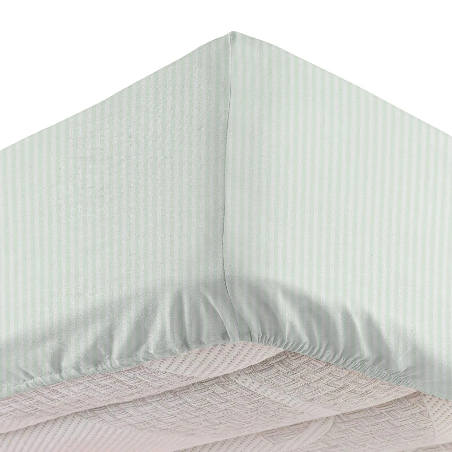 Completo letto 1 piazza e mezza in cotone verde Botanic