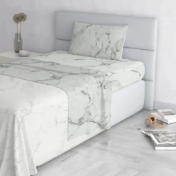 Completo letto 1 piazza e mezza marmo Marble Datex