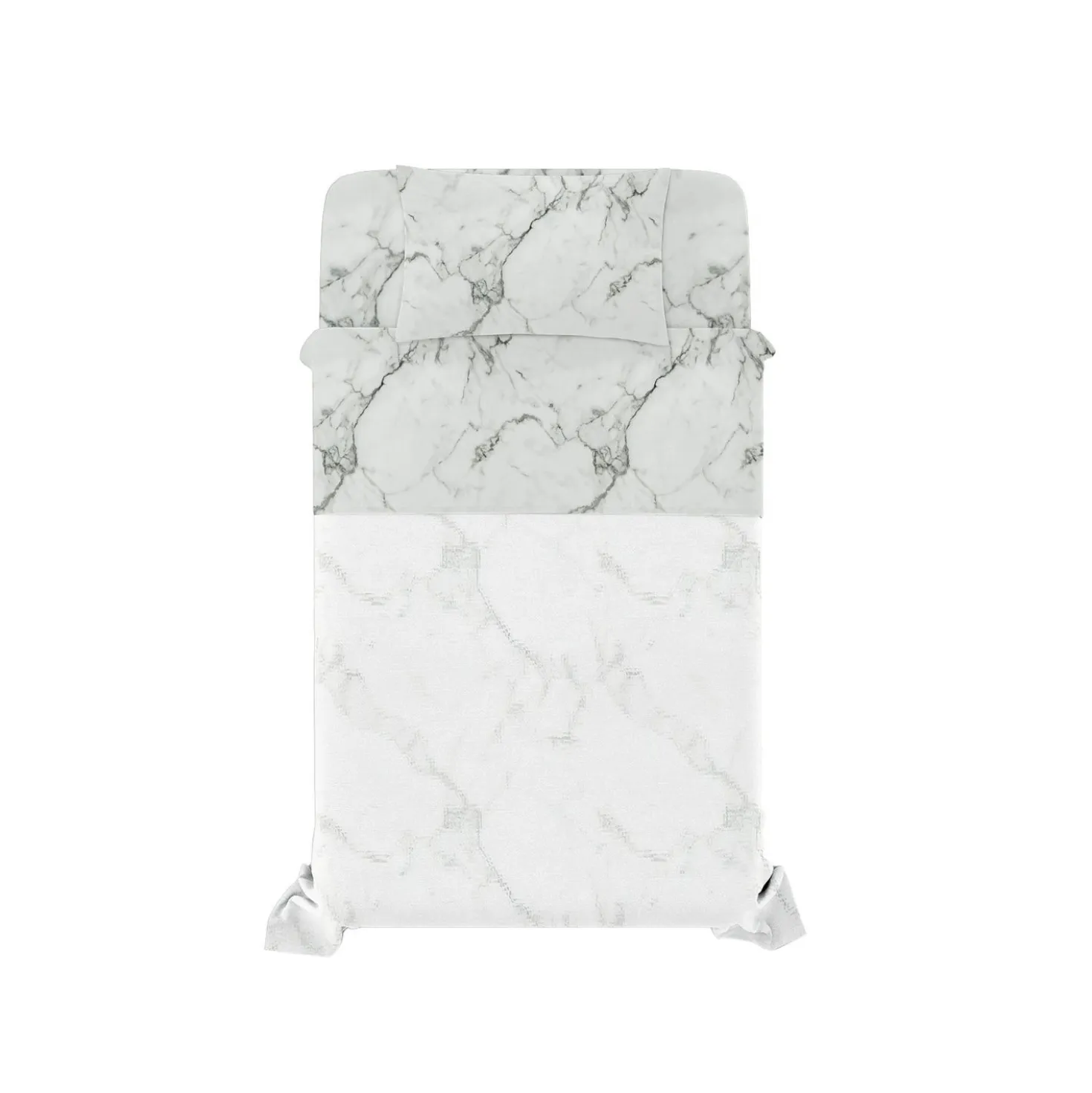 Completo letto 1 piazza e mezza marmo Marble Datex
