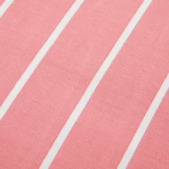 Completo letto 1 piazza e mezza policotone righe rosa