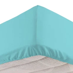Completo letto singolo cotone azzurro Nicoletta