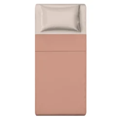 Completo letto singolo cotone cipria Nicoletta