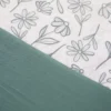 Completo letto singolo fiori acqua cotone