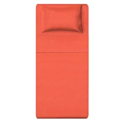 Completo letto singolo melange corallo