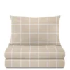 Completo letto singolo policotone quadrotti sabbia