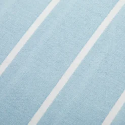 Completo letto singolo policotone righe azzurro