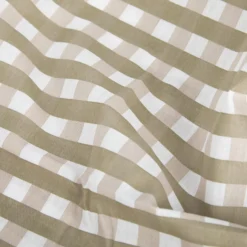 Completo letto singolo quadretti beige