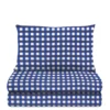 Completo letto singolo quadretti blu