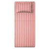 Completo letto singolo righe corallo