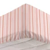 Completo letto singolo righe rosa