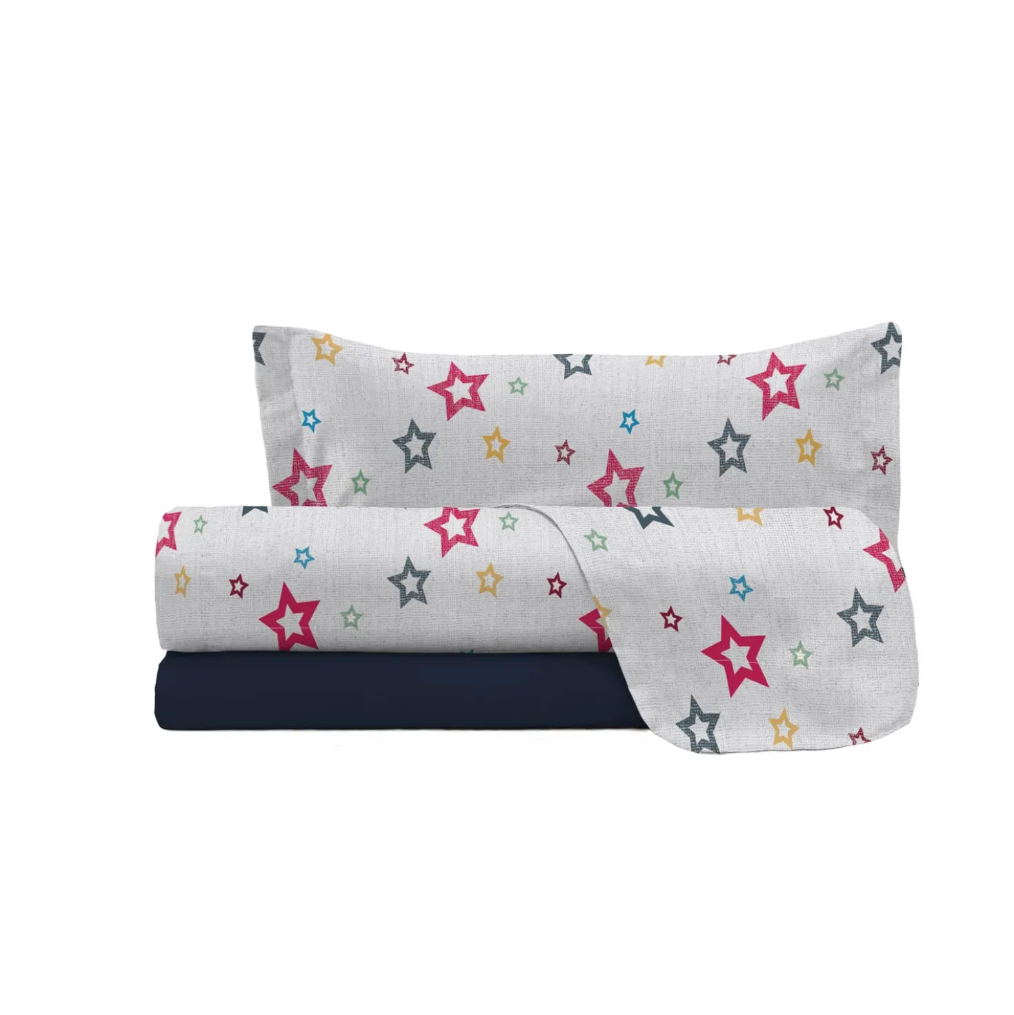 Completo letto singolo Superstar stelle Datex