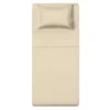 Completo letto singolo tinta unita beige