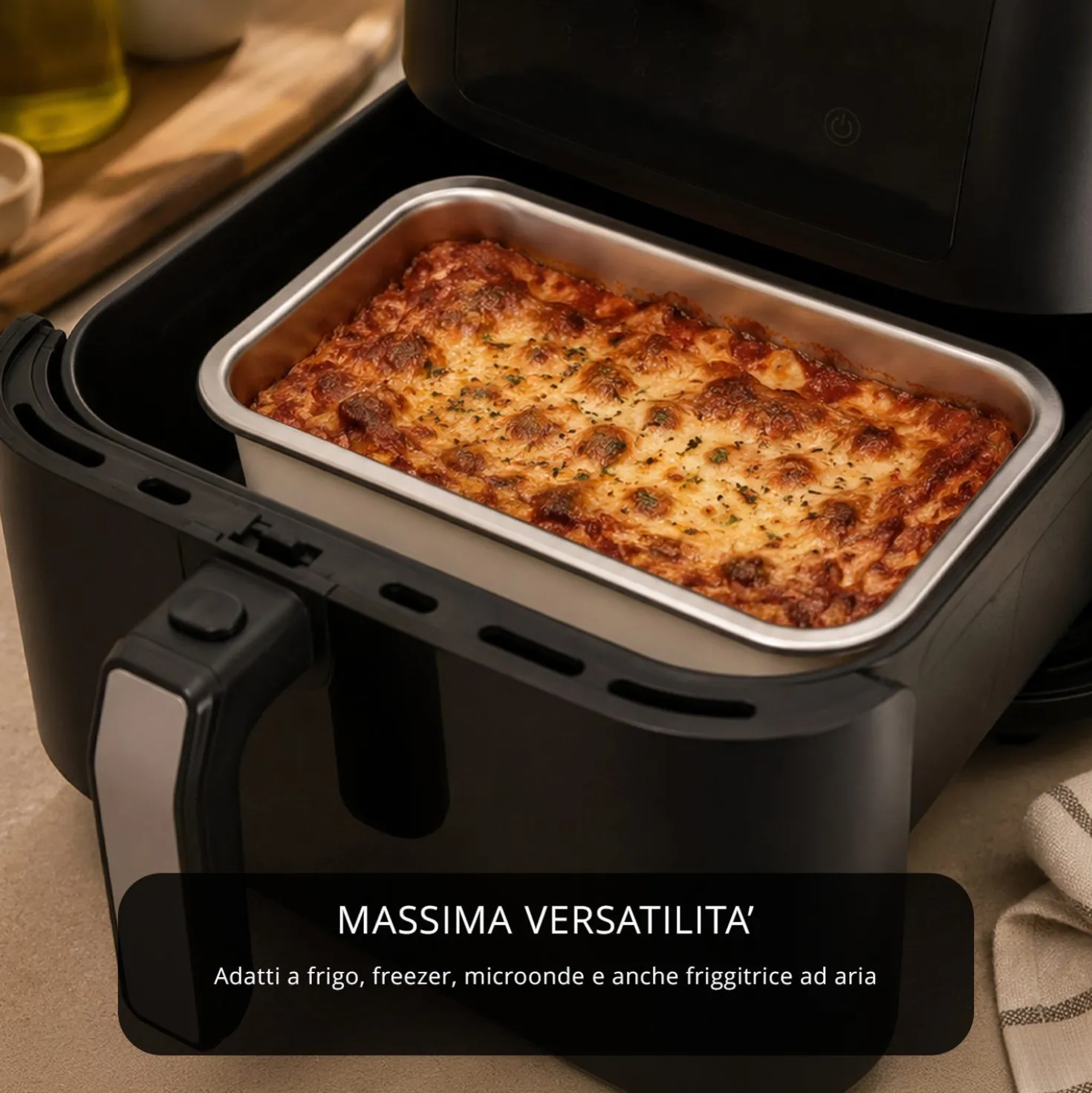 Contenitore alimentare 1,2 L acciaio inox azzurro