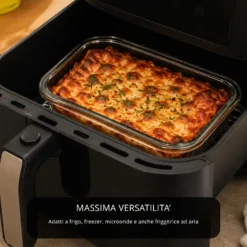 Contenitore alimentare 1,04 L vetro azzurro