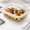 Contenitore alimentare 1,52 L vetro beige
