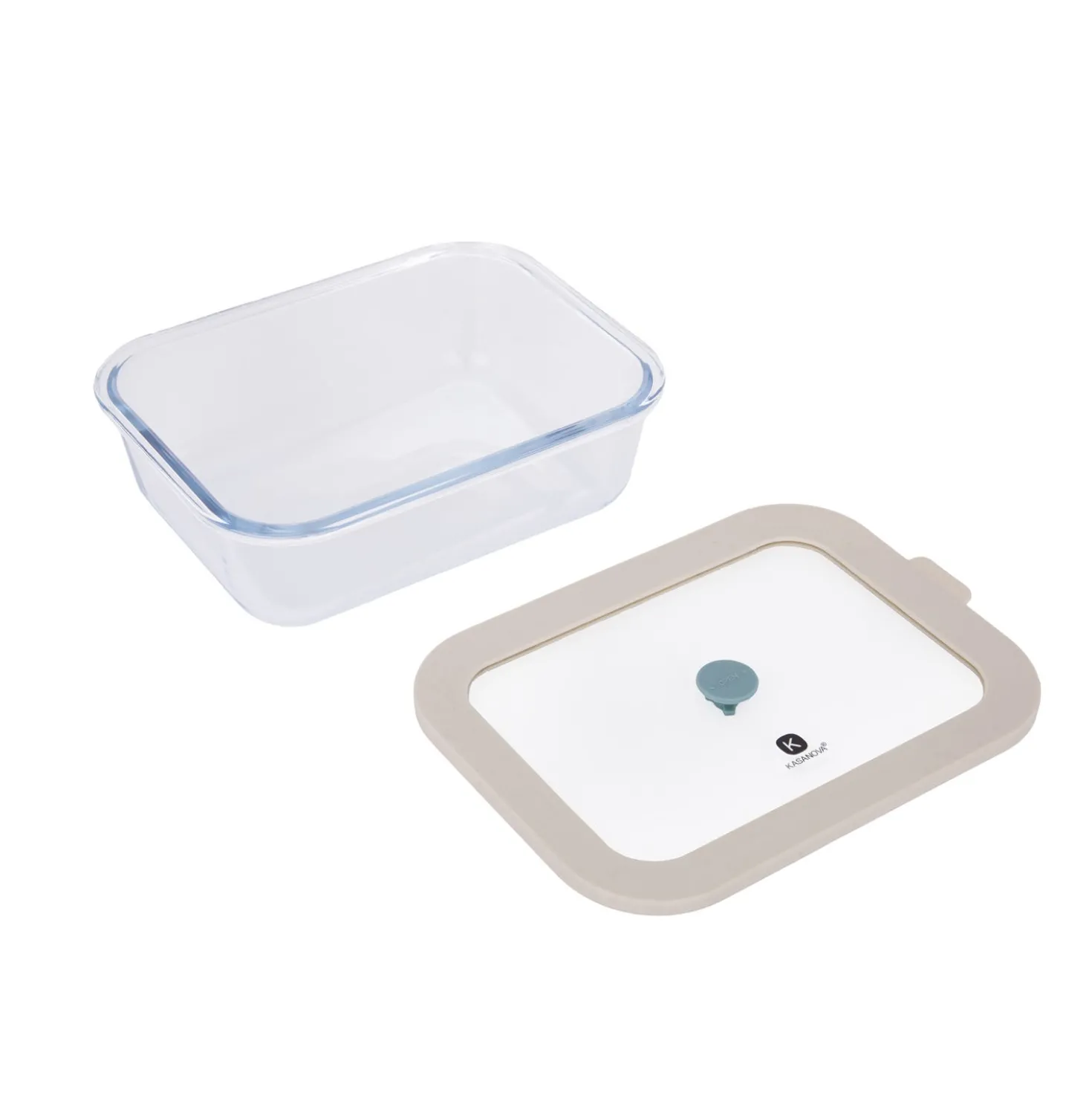 Contenitore alimentare 1,52 L vetro beige