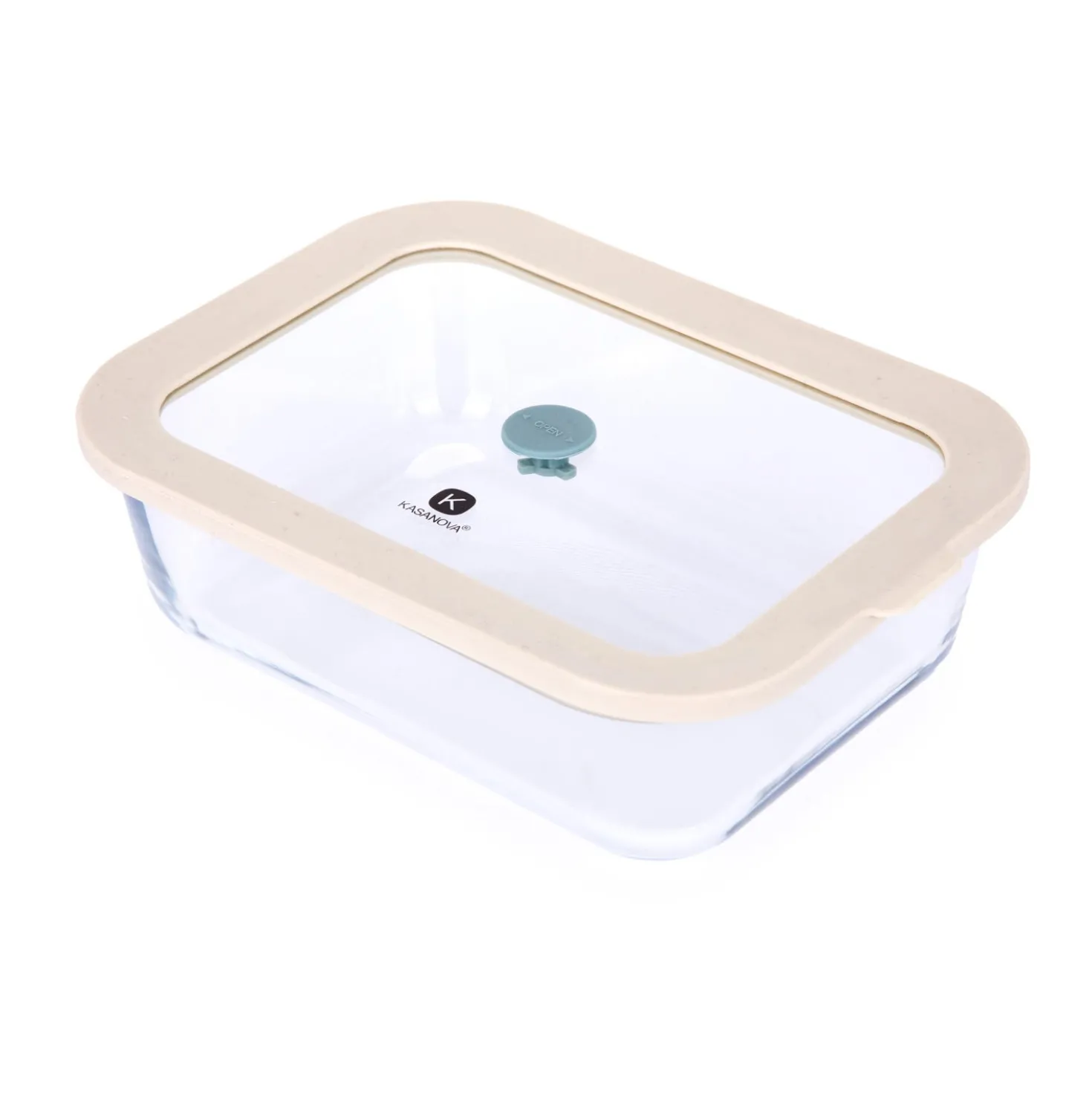 Contenitore alimentare 1,52 L vetro beige