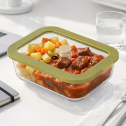 Contenitore alimentare 1,04 L vetro verde