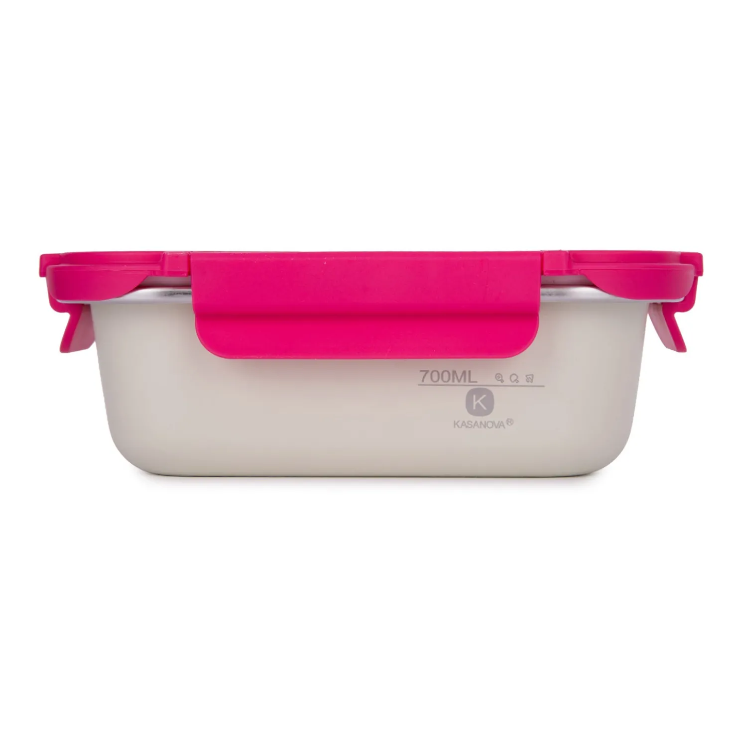 Contenitore alimentare 700 ml acciaio inox rosa