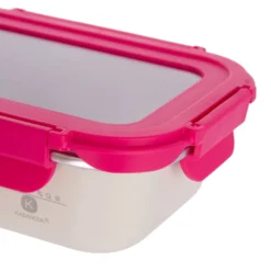 Contenitore alimentare 700 ml acciaio inox rosa