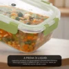 Contenitore alimentare 370 ml vetro verde