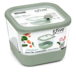Contenitore alimentare quadrato vetro 1,35 L Siliglass
