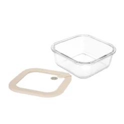 Contenitore alimentare quadrato vetro 800 ml Sileat