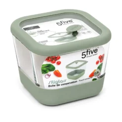 Contenitore alimentare quadrato vetro 800 ml Siliglass