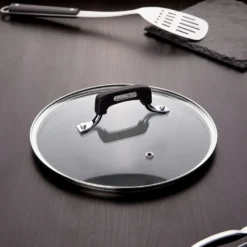 Coperchio 22 cm in vetro temperato New Petra Dark