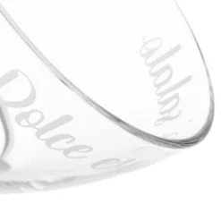 Coppetta vetro 450 ml scritta Writty