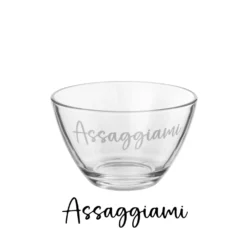 Coppetta vetro scritta Assaggiami 450 ml