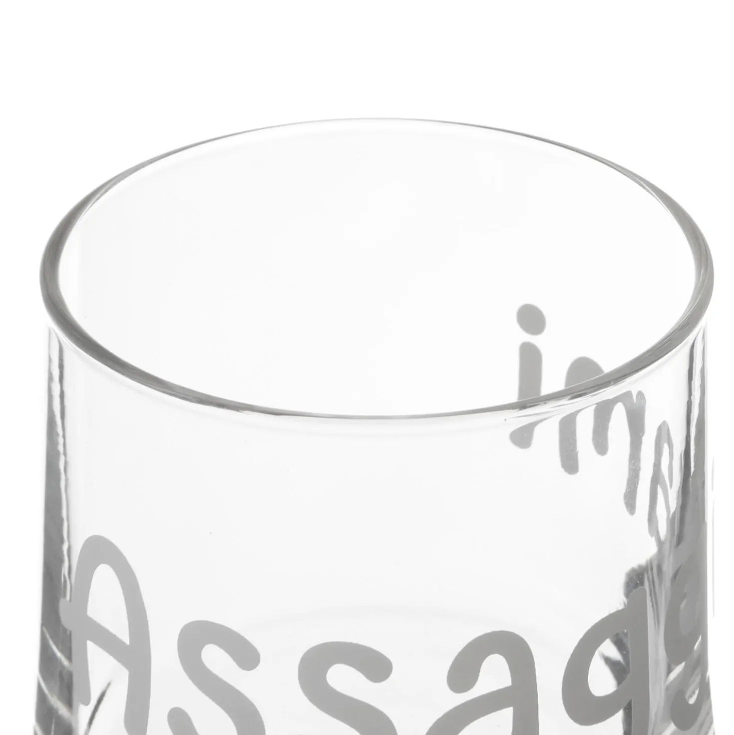 Coppetta vetro scritta Assaggiami 220 ml