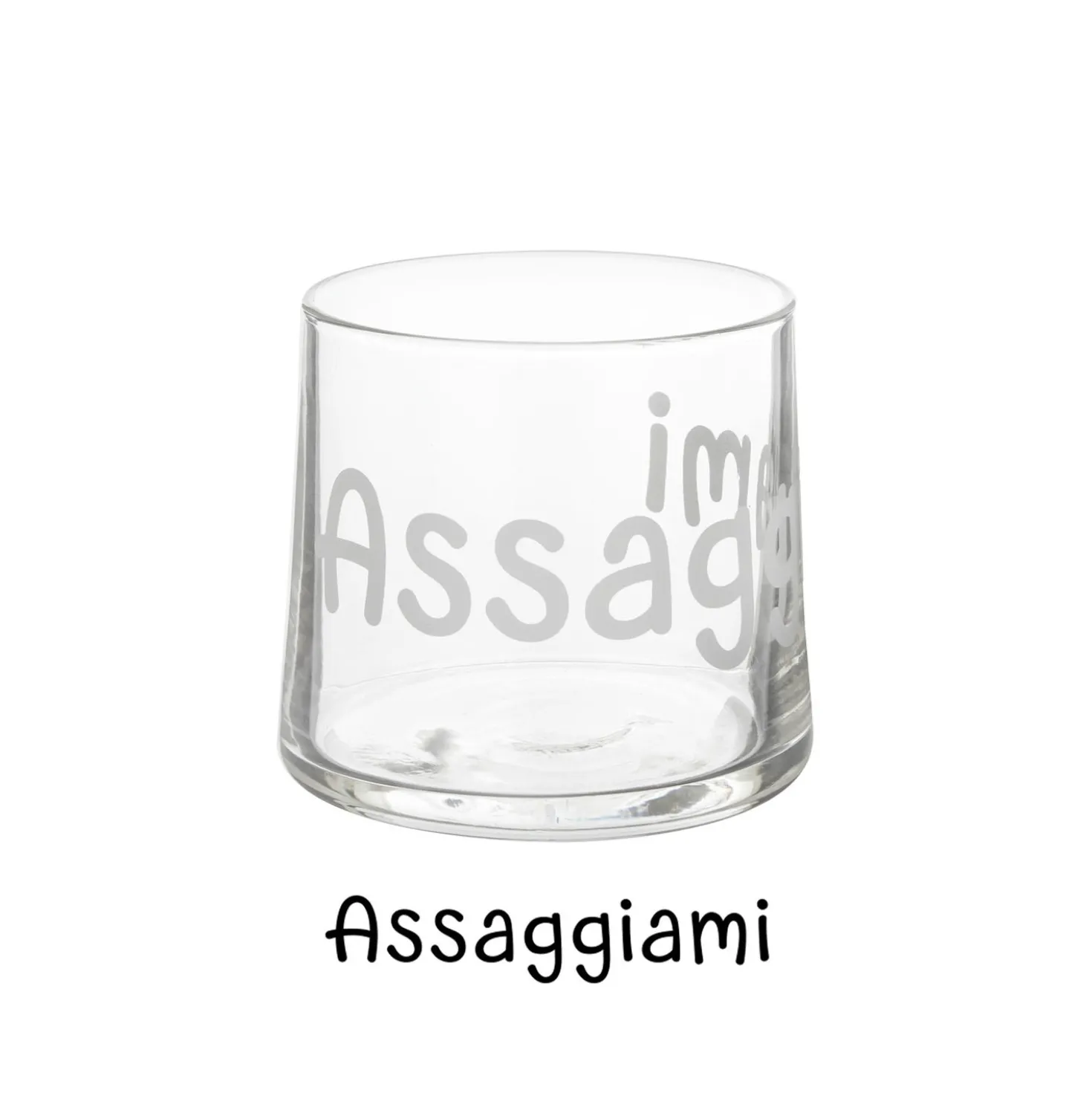 Coppetta vetro scritta Assaggiami 220 ml