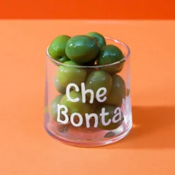 Coppetta vetro scritta Che bontà 220 ml