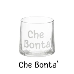 Coppetta vetro scritta Che bontà 220 ml