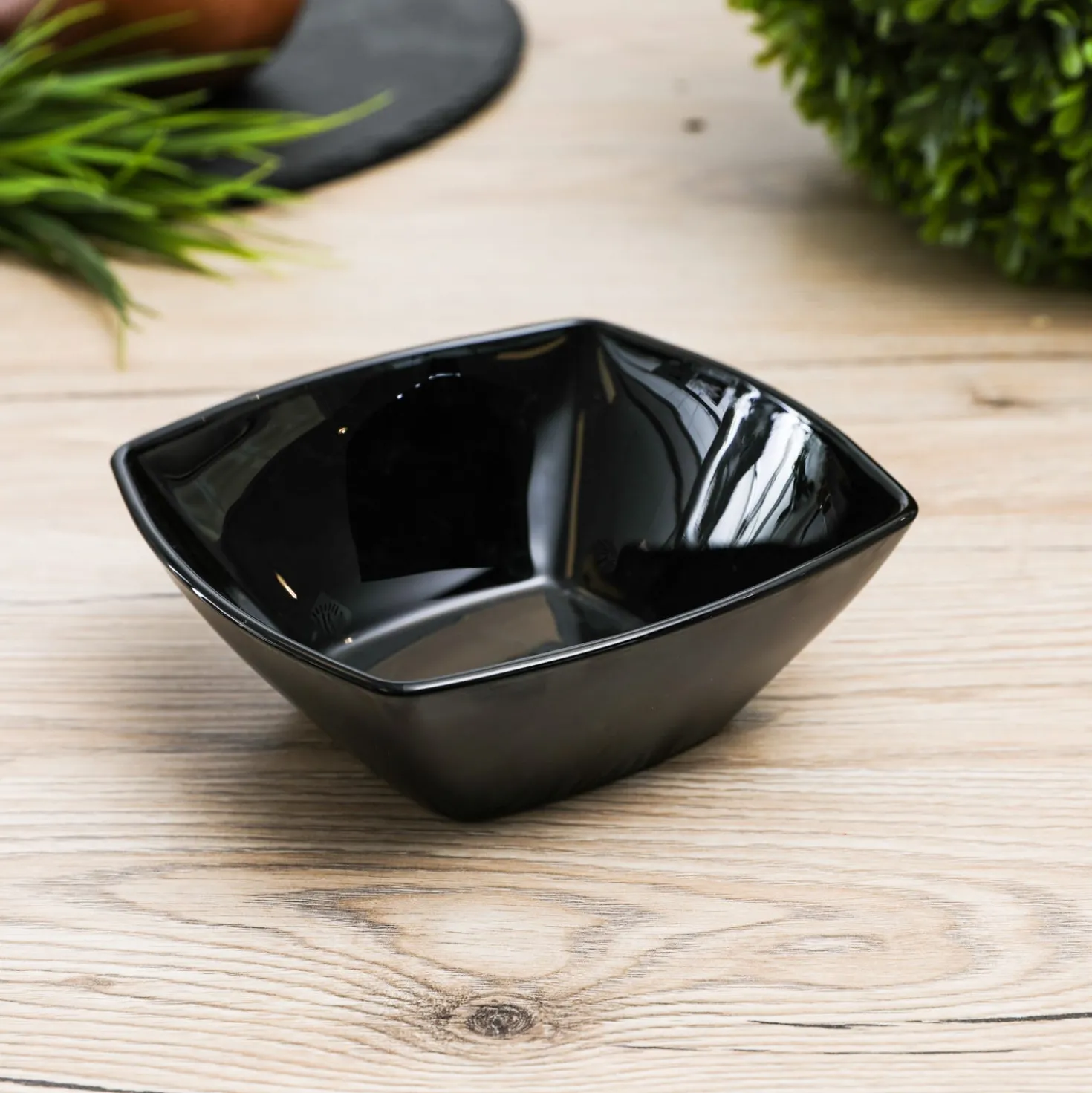 Coppetta 14x14 cm vetro opalino nero Eclissi Bormioli