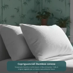 Coppia federe copriguanciali Bamboo