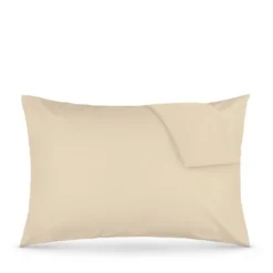 Coppia federe cotone beige